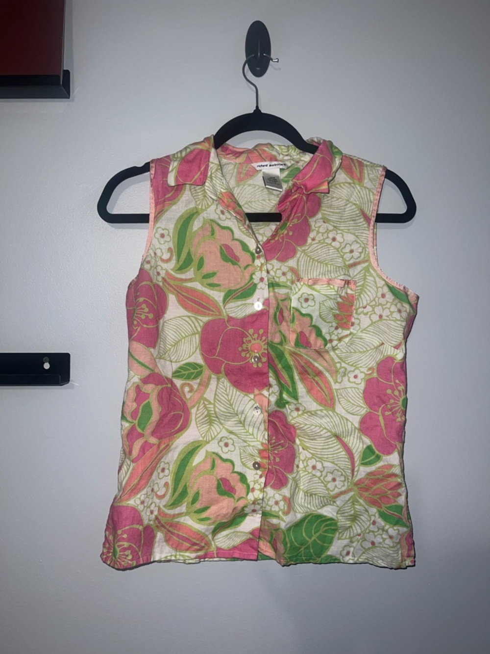 Richard Malcom 100% linen top